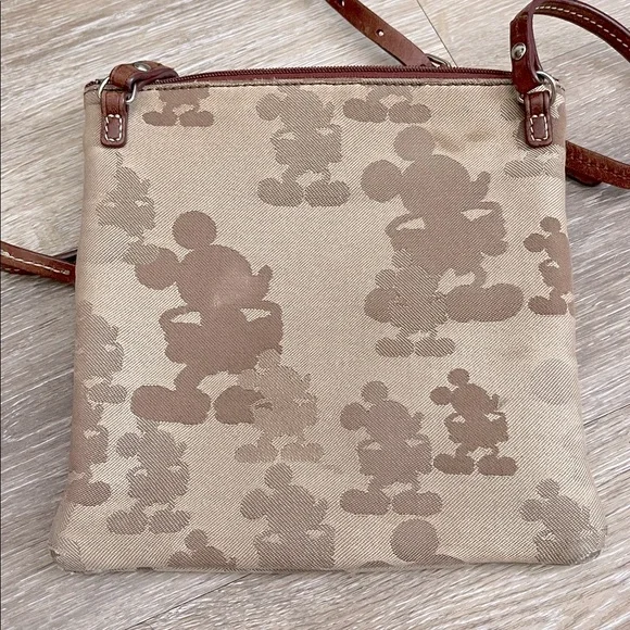 Disney Parks x Dooney & Bourke leather & fabric Mickey Mouse crossbody bag - Picture 12 of 14